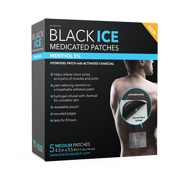 BLACK ICE - Charcoal Patches - Menthol